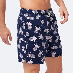 Tom & Teddy Men's Shell Pink Pineapple Swim Trunks Size M    MSRP $100